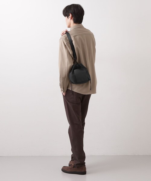 THE SHOP TK (ザ ショップ ティーケー )の「【TO GO SHEEP】巾着ショルダーバッグ(ショルダーバッグ・メンズ・ナチュラル/ブラック・00)」の6枚目の写真
