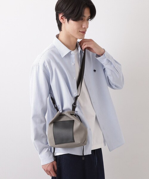THE SHOP TK (ザ ショップ ティーケー )の「【TO GO SHEEP】巾着ショルダーバッグ(ショルダーバッグ・メンズ・ナチュラル/ブラック・00)」の8枚目の写真