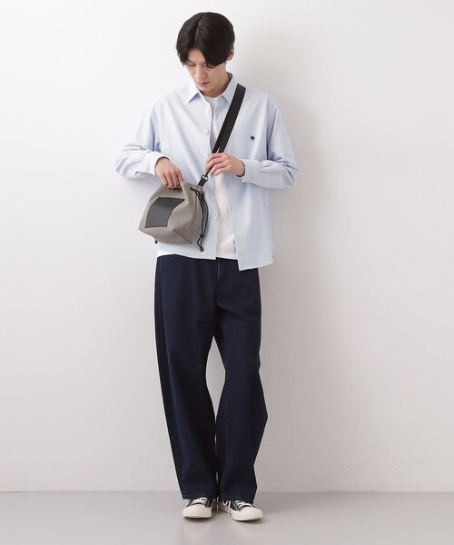 THE SHOP TK (ザ ショップ ティーケー )の「【TO GO SHEEP】巾着ショルダーバッグ(ショルダーバッグ・メンズ・ナチュラル/ブラック・00)」の9枚目の写真