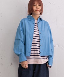 POU DOU DOU | フリルデザインクロップドシャツ(シャツ/ブラウス)