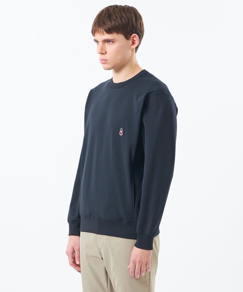 MACKINTOSH PHILOSOPHY（ﾏｯｷﾝﾄｯｼｭ ﾌｨﾛｿﾌｨｰ）の「バッキンガムベア ライトフリース 長袖プルオーバー（Tシャツ/カットソー・メンズ・ライトグレー/ネイビー・38/40/42）」の8枚目の写真