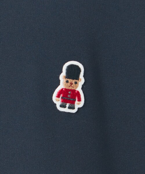 MACKINTOSH PHILOSOPHY（ﾏｯｷﾝﾄｯｼｭ ﾌｨﾛｿﾌｨｰ）の「バッキンガムベア ライトフリース 長袖プルオーバー（Tシャツ/カットソー・メンズ・ライトグレー/ネイビー・38/40/42）」の5枚目の写真