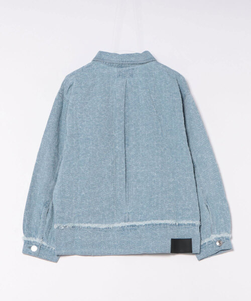 EGOIST（エゴイスト）の「ツイードデニムGジャン（デニムジャケット・レディース・ネイビー/サックスブルー・FREE）」の15枚目の写真
