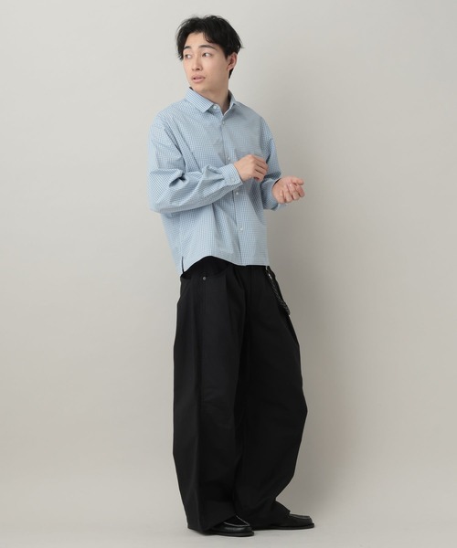 RAGEBLUE（レイジブルー）の「TC Duck Buggy Cocoon Pants/3Dバギーコクーンパンツ【セットアップ対応】（スラックス・メンズ・ライトグリーン/ホワイト/ブラック・LARGE/MEDIUM）」の12枚目の写真