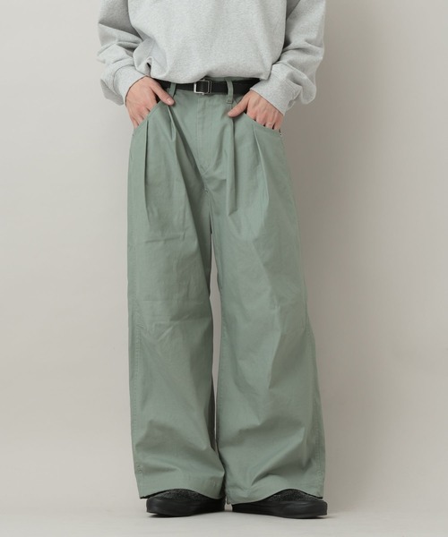 RAGEBLUE（レイジブルー）の「TC Duck Buggy Cocoon Pants/3Dバギーコクーンパンツ【セットアップ対応】（スラックス・メンズ・ライトグリーン/ホワイト/ブラック・LARGE/MEDIUM）」の22枚目の写真