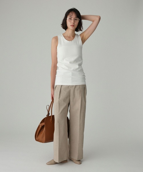 BABYLONE（バビロン）の「フライスタンク（タンクトップ・レディース・グレー/オフホワイト/ブラック・フリー）」の13枚目の写真