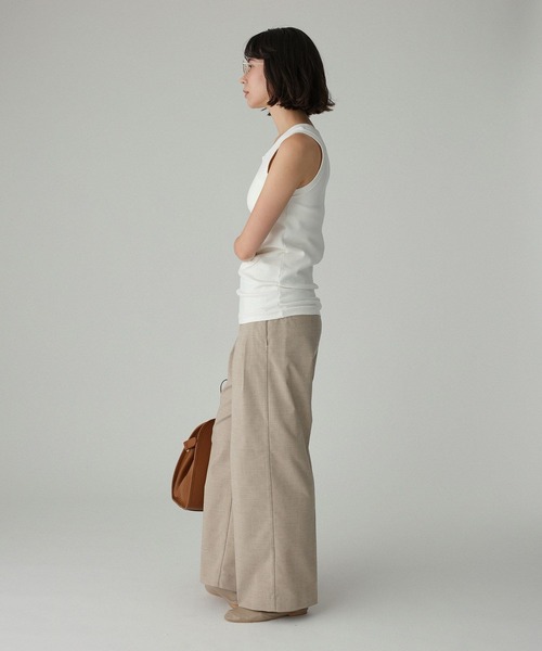 BABYLONE（バビロン）の「フライスタンク（タンクトップ・レディース・グレー/オフホワイト/ブラック・フリー）」の15枚目の写真