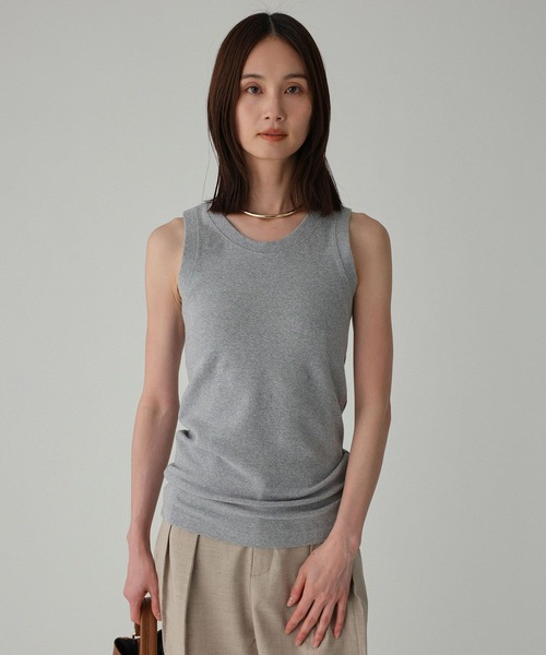 BABYLONE（バビロン）の「フライスタンク（タンクトップ・レディース・グレー/オフホワイト/ブラック・フリー）」の17枚目の写真