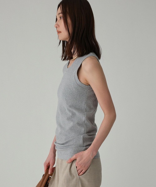 BABYLONE（バビロン）の「フライスタンク（タンクトップ・レディース・グレー/オフホワイト/ブラック・フリー）」の18枚目の写真
