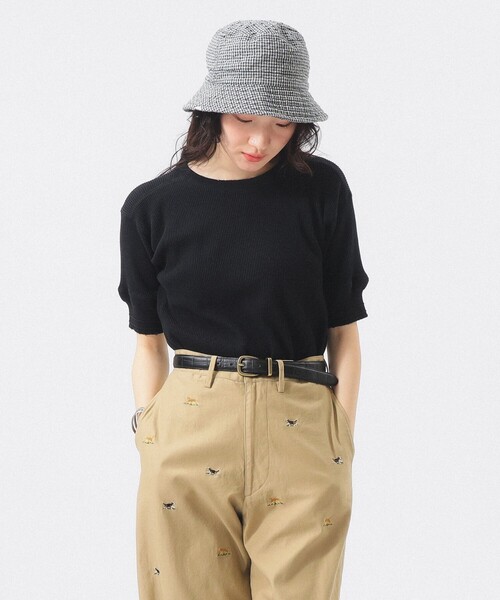 BEAMS BOY(ビームスボーイ)の「【8/6再値下げ】ダメージ サーマル Tシャツ(Tシャツ/カットソー・レディース・オリーブ/ブラック/ナチュラル・1/2)」の12枚目の写真