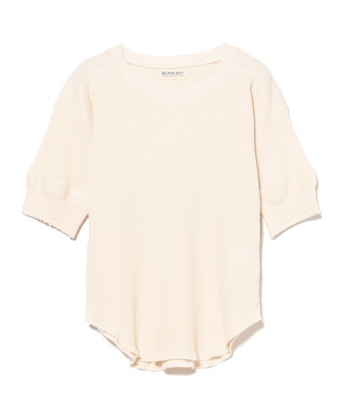 BEAMS BOY(ビームスボーイ)の「【8/6再値下げ】ダメージ サーマル Tシャツ(Tシャツ/カットソー・レディース・オリーブ/ブラック/ナチュラル・1/2)」の17枚目の写真
