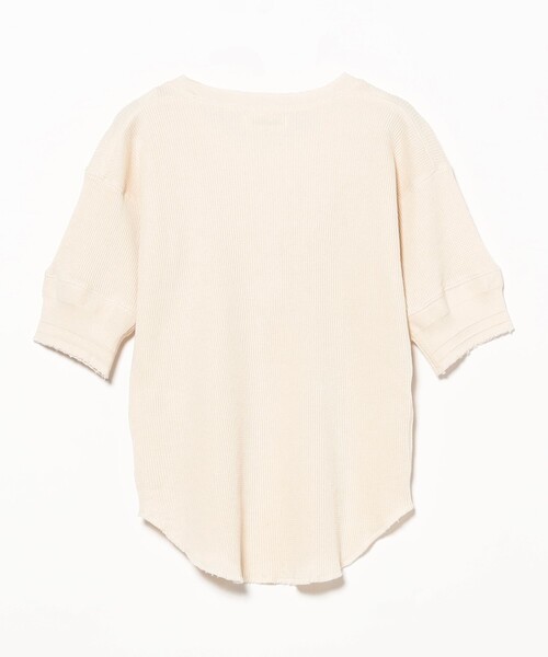 BEAMS BOY(ビームスボーイ)の「【8/6再値下げ】ダメージ サーマル Tシャツ(Tシャツ/カットソー・レディース・オリーブ/ブラック/ナチュラル・1/2)」の21枚目の写真