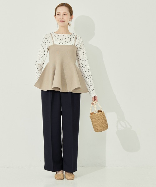 coca(coca)(コカ)の「イージーワイドスラックス(スラックス・レディース・ネイビー/グレー・L/M/S)」の13枚目の写真