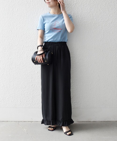 PETIT BATEAU(プチバトー)の「【SHIPS any別注】PETIT BATEAU: ロゴ プリント コンパクト TEE 26SS(Tシャツ/カットソー・レディース・ホワイト/ネイビー/ライトブルー・ONE SIZE)」の14枚目の写真