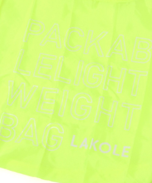 LAKOLE(ラコレ)の「ロゴエコバッグ2 / 647829(エコバッグ/サブバッグ・レディース・グレー/ブラック/ライトブルー/ピンク/グリーン/イエロー・FREE)」の15枚目の写真