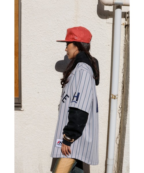 Fanatics(ファナティクス)の「Fanatics 【ファナティクス】 - ベースボールシャツ 別注【Majestic BaseBall Shirts HOMEGAME CUSTOM TM2125FW0001】(Tシャツ/カットソー・メンズ・グレー・SMALL/MEDIUM/LARGE/X-LARGE/XX-LARGE)」の11枚目の写真