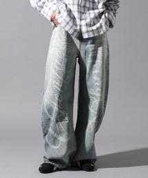 LAND MUSEUM | LAND MUSEUM／レターフェードデニム(デニムパンツ)