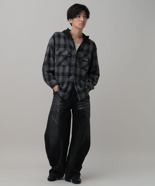 LAND MUSEUM（ランドミュージアム）の「LAND MUSEUM／レターフェードデニム（デニムパンツ・メンズ・ブラック/ブルー・MEDIUM/LARGE）」の10枚目の写真