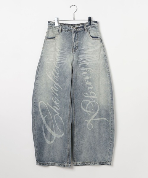 LAND MUSEUM（ランドミュージアム）の「LAND MUSEUM／レターフェードデニム（デニムパンツ・メンズ・ブラック/ブルー・MEDIUM/LARGE）」の18枚目の写真