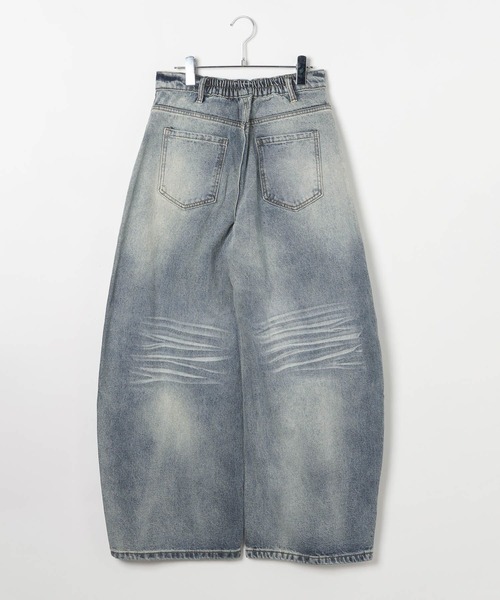 LAND MUSEUM（ランドミュージアム）の「LAND MUSEUM／レターフェードデニム（デニムパンツ・メンズ・ブラック/ブルー・MEDIUM/LARGE）」の19枚目の写真