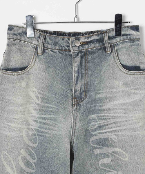 LAND MUSEUM（ランドミュージアム）の「LAND MUSEUM／レターフェードデニム（デニムパンツ・メンズ・ブラック/ブルー・MEDIUM/LARGE）」の20枚目の写真