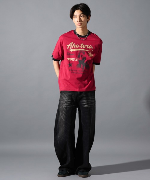 LAND MUSEUM(ランドミュージアム)の「LAND MUSEUM/レターフェードデニム(デニムパンツ・メンズ・ブラック/ブルー・MEDIUM/LARGE)」の18枚目の写真