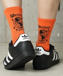 UNIVERSAL OVERALL | "07"≪UNIVERSAL OVERALL≫3足セット アース バックロゴ クルーソックス(ソックス/靴下)