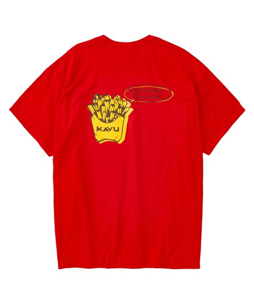 KAVU(カブー)の「KAVU/カブー Poteto Tee/ポテトTシャツ(Tシャツ/カットソー・メンズ・ホワイト/ネイビー/レッド・LARGE/MEDIUM)」の3枚目の写真
