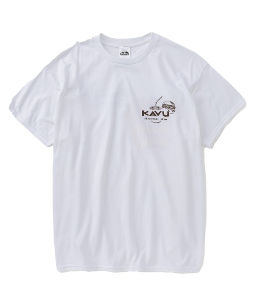 KAVU(カブー)の「KAVU/カブー Poteto Tee/ポテトTシャツ(Tシャツ/カットソー・メンズ・ホワイト/ネイビー/レッド・LARGE/MEDIUM)」の5枚目の写真