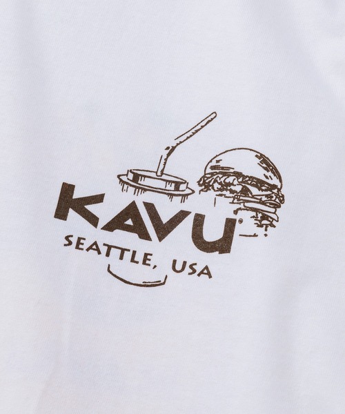 KAVU(カブー)の「KAVU/カブー Poteto Tee/ポテトTシャツ(Tシャツ/カットソー・メンズ・ホワイト/ネイビー/レッド・LARGE/MEDIUM)」の6枚目の写真