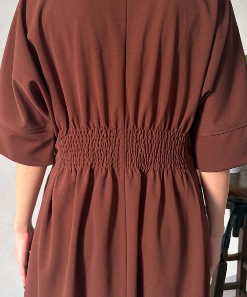 Chez toi（シェトワ）の「タックワンピース（ワンピース・レディース・ブラウン/ブラック/ネイビー・FREE）」の17枚目の写真