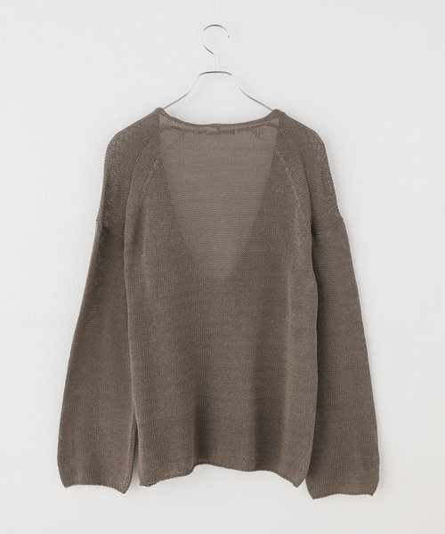 plage（プラージュ）の「コットンリリヤーン Vプルオーバー（ニット/セーター・レディース・アイボリー/カーキ・FREE）」の20枚目の写真