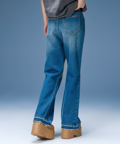 X-girl(エックスガール)の「RELAX FIT DENIM PANTS(デニムパンツ・レディース・ブラック/インディゴブルー・S/M/XS)」の17枚目の写真