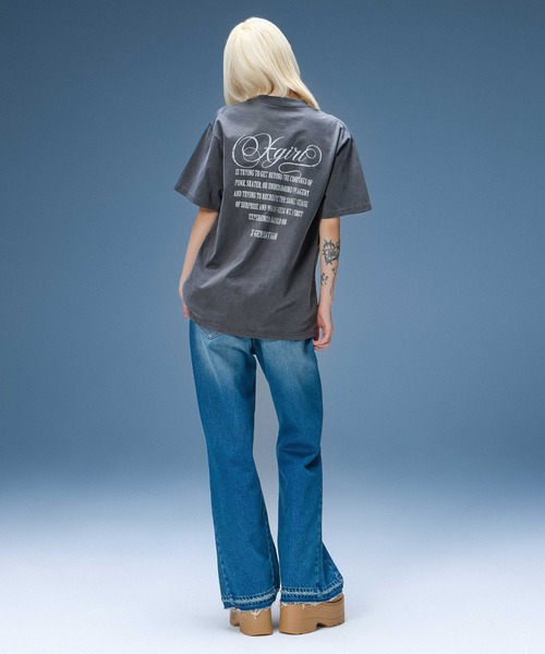 X-girl(エックスガール)の「RELAX FIT DENIM PANTS(デニムパンツ・レディース・ブラック/インディゴブルー・S/M/XS)」の19枚目の写真
