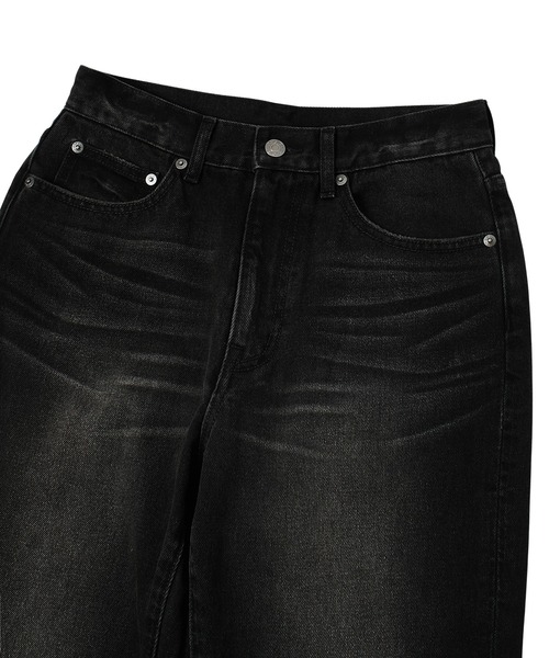 X-girl(エックスガール)の「RELAX FIT DENIM PANTS(デニムパンツ・レディース・ブラック/インディゴブルー・S/M/XS)」の8枚目の写真