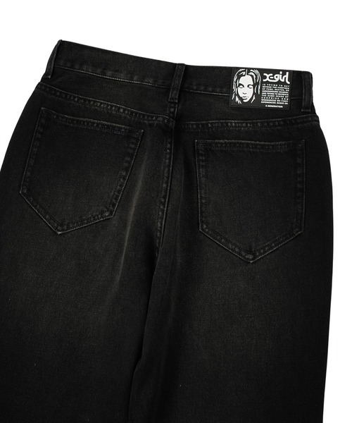 X-girl(エックスガール)の「RELAX FIT DENIM PANTS(デニムパンツ・レディース・ブラック/インディゴブルー・S/M/XS)」の13枚目の写真