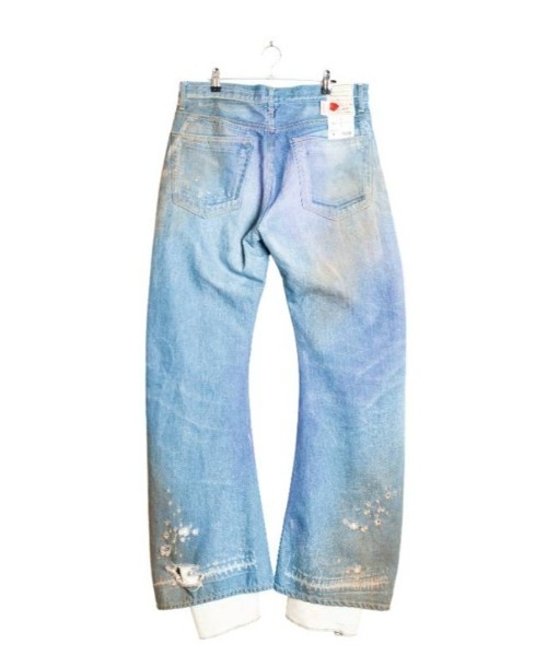 SEVESKIG（セヴシグ）の「seveskig/セブシグ/Halation Flare Denim Pants（デニムパンツ・メンズ・インディゴブルー・L/M/S）」の2枚目の写真
