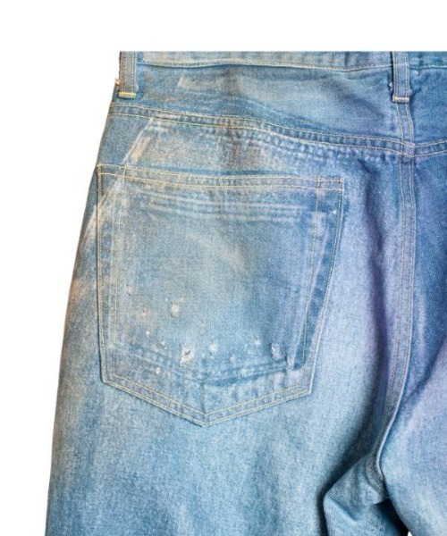 SEVESKIG（セヴシグ）の「seveskig/セブシグ/Halation Flare Denim Pants（デニムパンツ・メンズ・インディゴブルー・L/M/S）」の4枚目の写真
