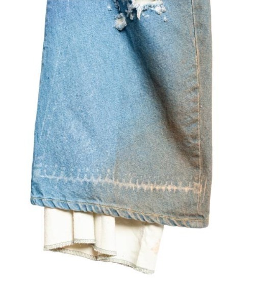 SEVESKIG（セヴシグ）の「seveskig/セブシグ/Halation Flare Denim Pants（デニムパンツ・メンズ・インディゴブルー・L/M/S）」の5枚目の写真