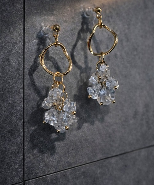 NOLITA LABORATORY(ノリータラボラトリー)の「【 NOLITA / ノリータ 】水晶サザレ×フープ イヤリング ETSUKO(イヤリング・レディース・ゴールド・FREE)」の3枚目の写真