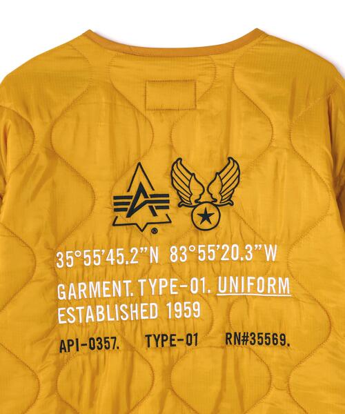 Alpha Industries（アルファインダストリーズ）の「Alpha Industries/アルファ インダストリーズ/ALS/92 RELAXED DECO LINER/エーエルエス 92 リラックスド デコ ライナー（その他アウター・メンズ・オリーブ系/マスタード・XL/M/S/L）」の11枚目の写真