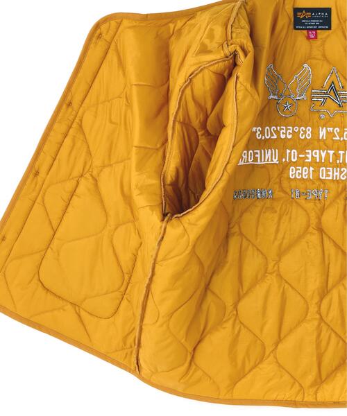 Alpha Industries（アルファインダストリーズ）の「Alpha Industries/アルファ インダストリーズ/ALS/92 RELAXED DECO LINER/エーエルエス 92 リラックスド デコ ライナー（その他アウター・メンズ・オリーブ系/マスタード・XL/M/S/L）」の12枚目の写真