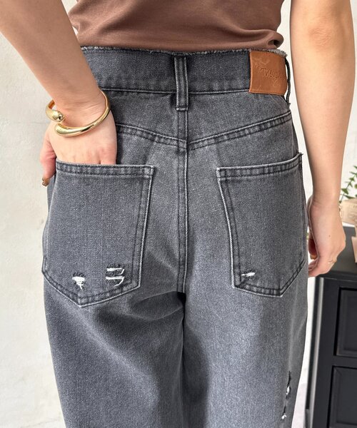 Thevon（ゼボン）の「ハイウエストダメージデニム（その他パンツ・レディース・ブラック/ブルー・M/S）」の19枚目の写真