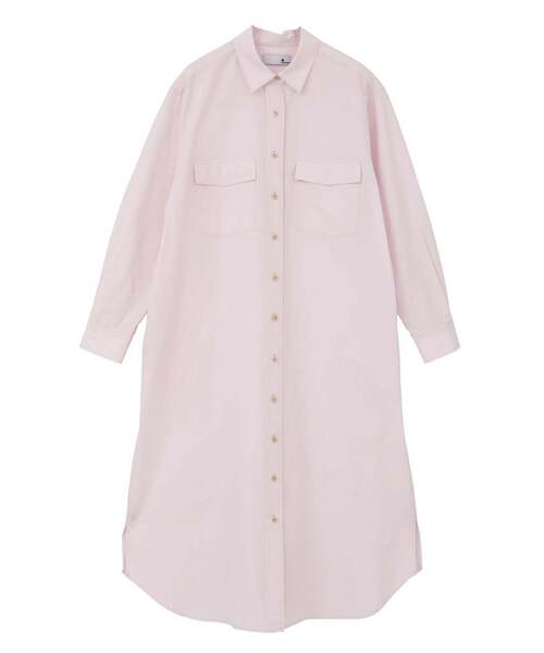 SOFFITTO(ソフィット)の「【A_/エース】こなれ感ロングシャツワンピース(ワンピース・レディース・ピンク/ダークベージュ・FREE)」の8枚目の写真