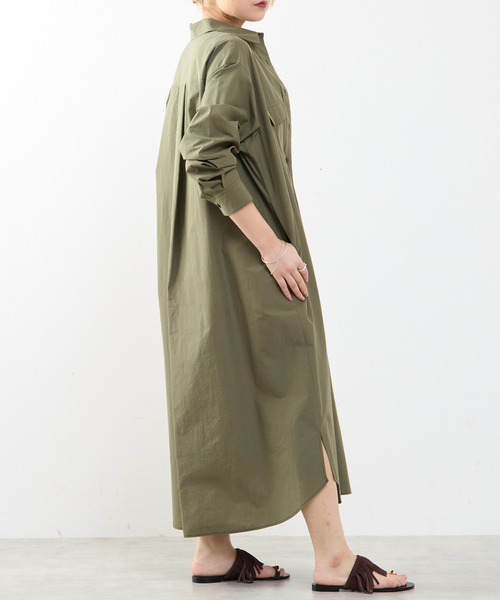 SOFFITTO(ソフィット)の「【A_/エース】こなれ感ロングシャツワンピース(ワンピース・レディース・ピンク/ダークベージュ・FREE)」の10枚目の写真