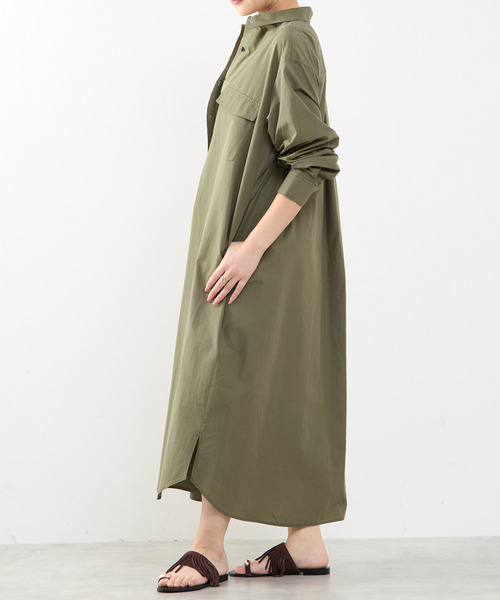 SOFFITTO(ソフィット)の「【A_/エース】こなれ感ロングシャツワンピース(ワンピース・レディース・ピンク/ダークベージュ・FREE)」の11枚目の写真