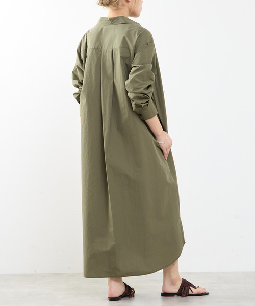 SOFFITTO(ソフィット)の「【A_/エース】こなれ感ロングシャツワンピース(ワンピース・レディース・ピンク/ダークベージュ・FREE)」の12枚目の写真