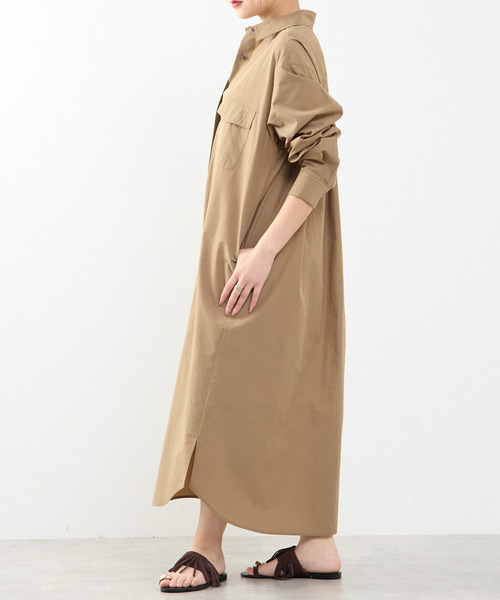 SOFFITTO(ソフィット)の「【A_/エース】こなれ感ロングシャツワンピース(ワンピース・レディース・ピンク/ダークベージュ・FREE)」の15枚目の写真