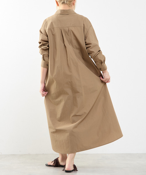 SOFFITTO(ソフィット)の「【A_/エース】こなれ感ロングシャツワンピース(ワンピース・レディース・ピンク/ダークベージュ・FREE)」の17枚目の写真