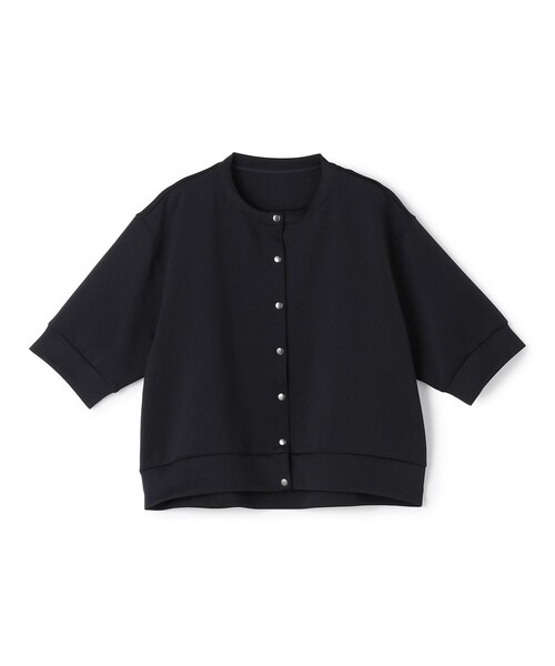 UNFILO(アンフィーロ)の「【VERY掲載】BEAUTY FORM JERSEY light スナップカーディガン(カーディガン/ボレロ・レディース・ベージュ系/ブラック系/レッド系/アイボリー系/グレー系・SMALL/MEDIUM)」の1枚目の写真